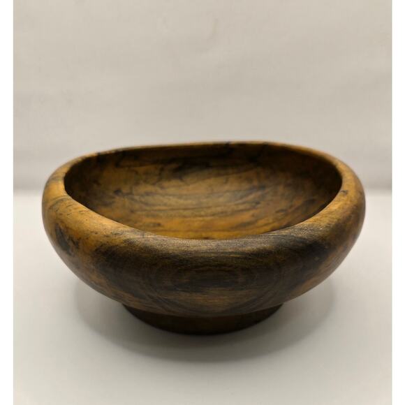 Vintage Mid-Century Handcrafted Wooden Bowl by David Auld - Picture 4 of 6